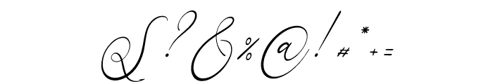 Gladyamor Italic Font OTHER CHARS