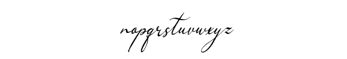 Gladyamor Italic Font LOWERCASE