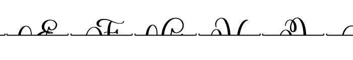 Glam Monogram Split Font UPPERCASE
