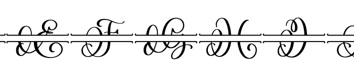 Glam Monogram Font LOWERCASE