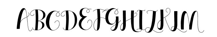 Glamhoure Font UPPERCASE