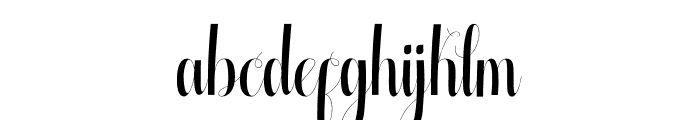 Glamhoure Font LOWERCASE