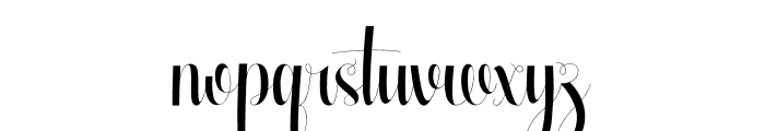 Glamhoure Font LOWERCASE