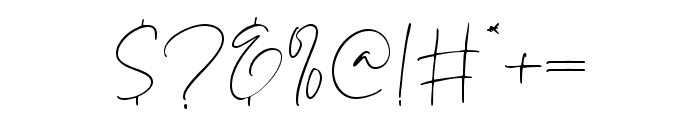 Glamonte Signature  Regular Font OTHER CHARS