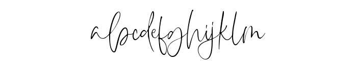 Glamonte Signature  Regular Font LOWERCASE