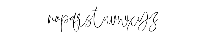 Glamonte Signature  Regular Font LOWERCASE