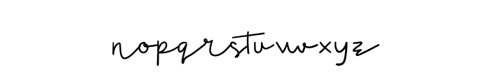 Glamor Signature Font LOWERCASE