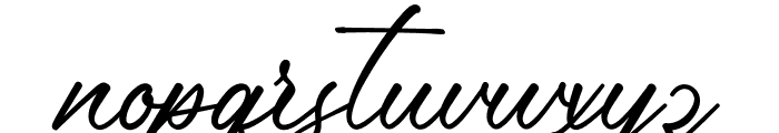 Glamour Line Font LOWERCASE