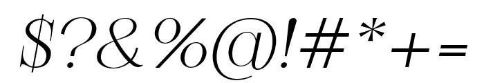 Glamre-Italic Font OTHER CHARS