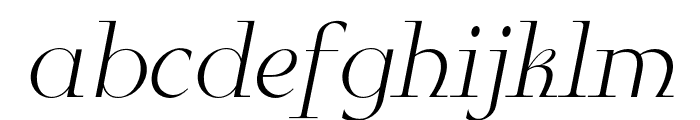 Glamre-Italic Font LOWERCASE
