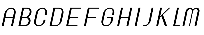 Glamy Italic Font UPPERCASE