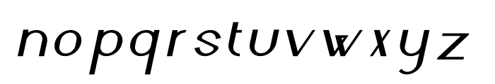 Glamy Italic Font LOWERCASE