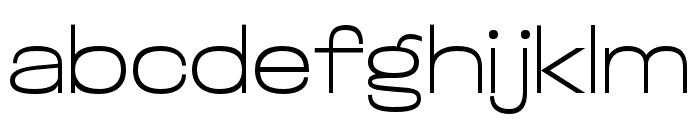 Glancyr Neue Thin Expanded Font LOWERCASE