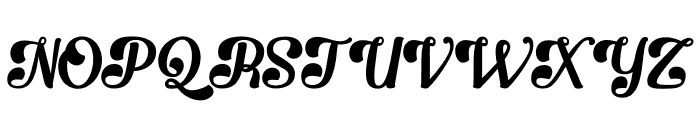 Glareous Font UPPERCASE
