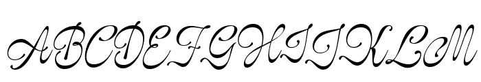 Glaritza Script Italic Font UPPERCASE