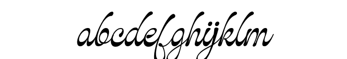 Glaritza Script Italic Font LOWERCASE