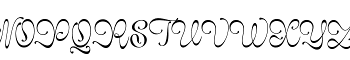 Glaritza Script Regular Font UPPERCASE