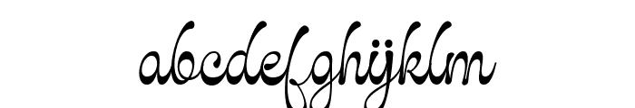 Glaritza Script Regular Font LOWERCASE