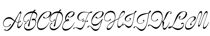 GlaritzaScript-Italic Font UPPERCASE