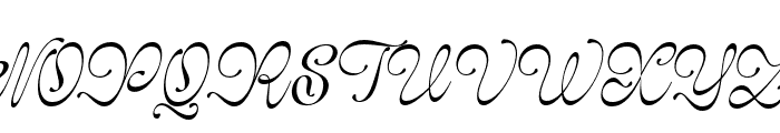 GlaritzaScript-Italic Font UPPERCASE