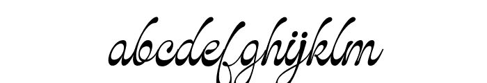 GlaritzaScript-Italic Font LOWERCASE