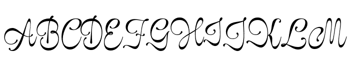 GlaritzaScript-Regular Font UPPERCASE