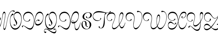 GlaritzaScript-Regular Font UPPERCASE