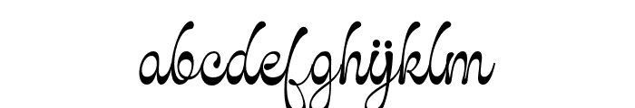 GlaritzaScript-Regular Font LOWERCASE