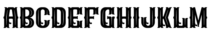 Glaser Western Font UPPERCASE