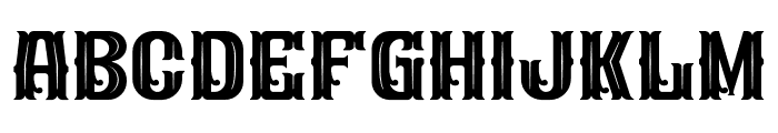 Glaser Western Font LOWERCASE