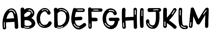 Glass On Font LOWERCASE