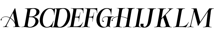 GlathenFantastic-Italic Font UPPERCASE