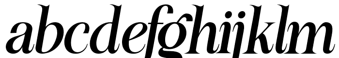 GlathenFantastic-Italic Font LOWERCASE