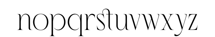 Glatte Font LOWERCASE