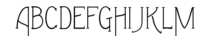 Gleams serif display Light Font UPPERCASE
