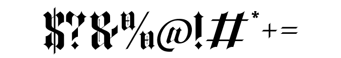 Gledius Font OTHER CHARS