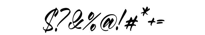Gleensky Italic Font OTHER CHARS