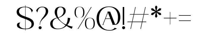 Glemor Typeface Regular Font OTHER CHARS