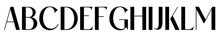Glenite Elegante Regular Font UPPERCASE