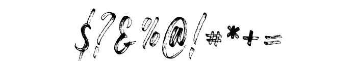 Glenny SVG Font OTHER CHARS