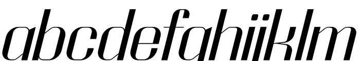 Gleriouh Italic Font LOWERCASE