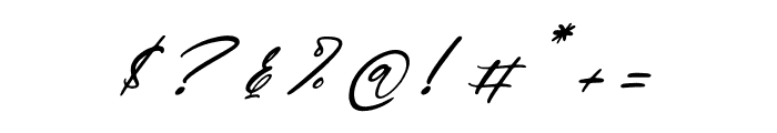 Gleythona Dighunt Italic Font OTHER CHARS