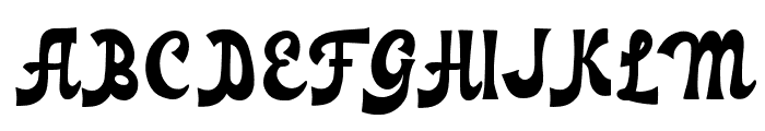 GlimmerGlide-Regular Font UPPERCASE