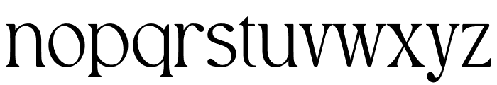 Glinster Font LOWERCASE
