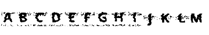 Glitch Bits Regular Font UPPERCASE