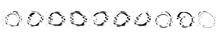 Glitch Circles Font OTHER CHARS