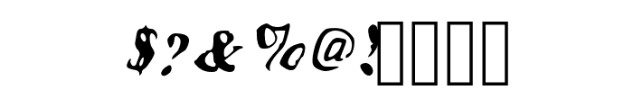 Glitch New Roman Italic Font OTHER CHARS