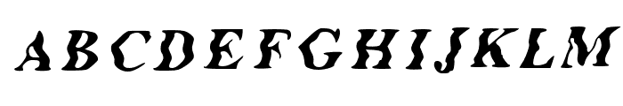 Glitch New Roman Italic Font UPPERCASE