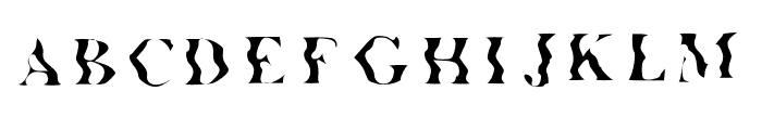 Glitch New Roman Light Font UPPERCASE