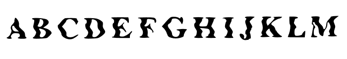 Glitch New Roman Regular Font UPPERCASE